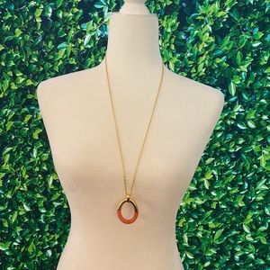 NWT J.Crew Gold & Copper Circle Pendant